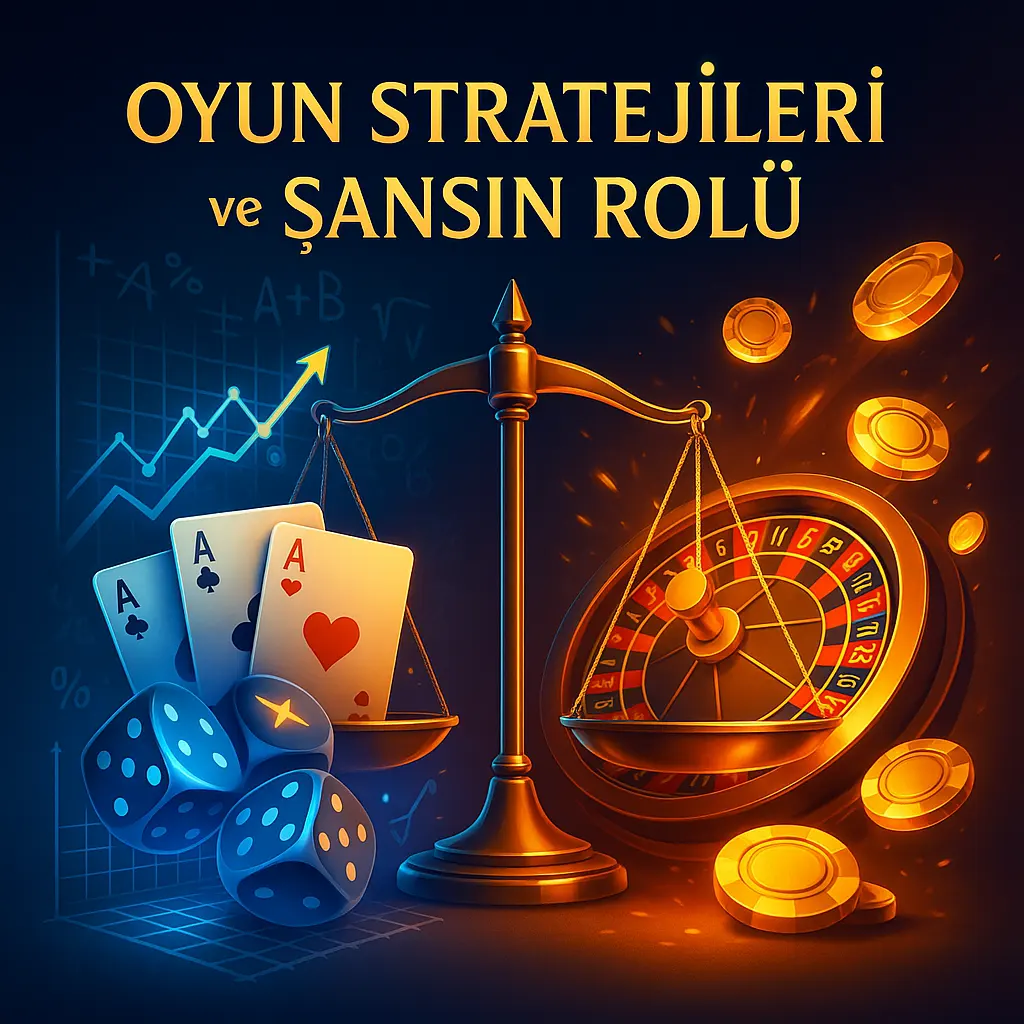 Strateji ve şans arasındaki dengeyi simgeleyen görsel